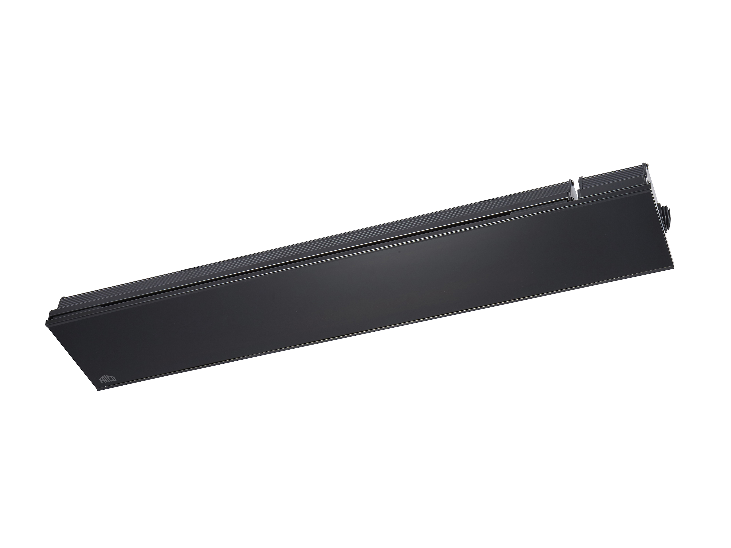 Relax Glass, Stijlvolle infrarood terrasverwarmer met front van getint keramisch glas
