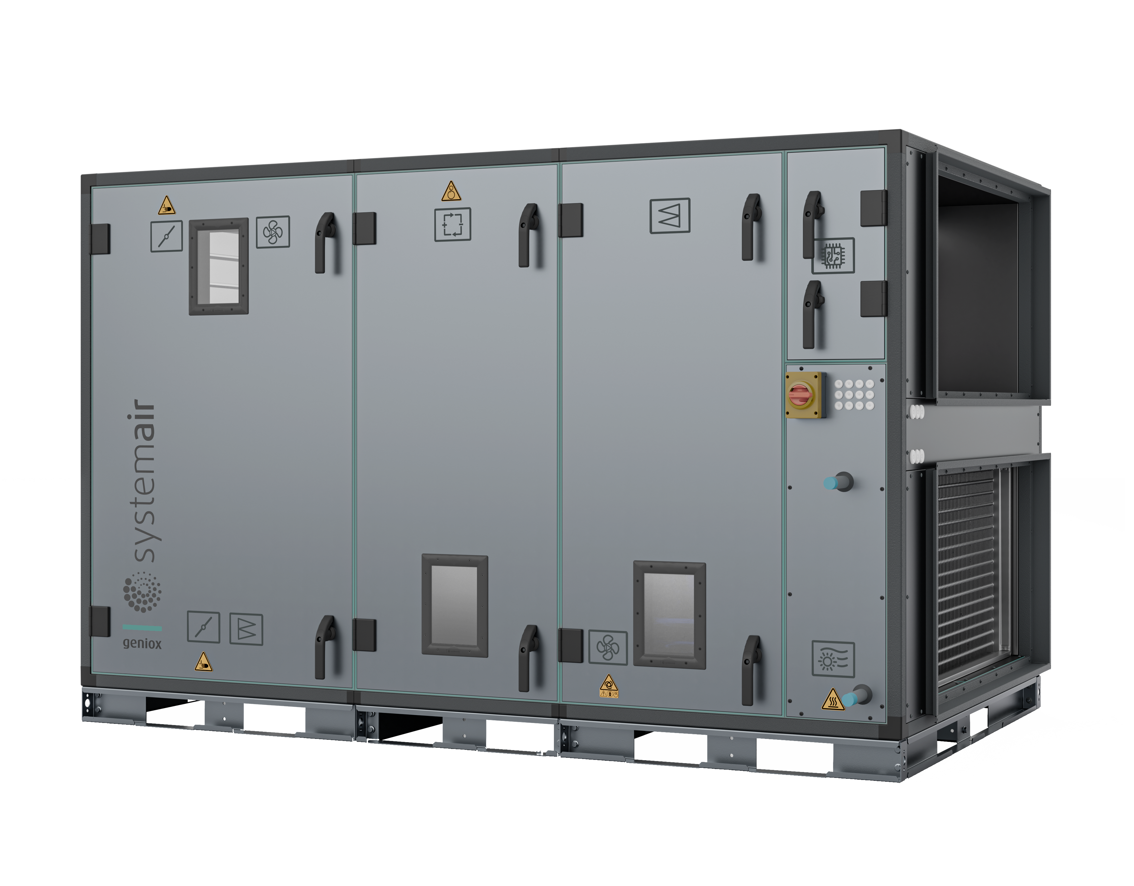 Geniox Go, Geniox Go is a preconfigured modular air handling unit delivering excellent performance and energy savings. A wide range with built-in flexibility, easy to transport, ensures an optimal solution for your project.