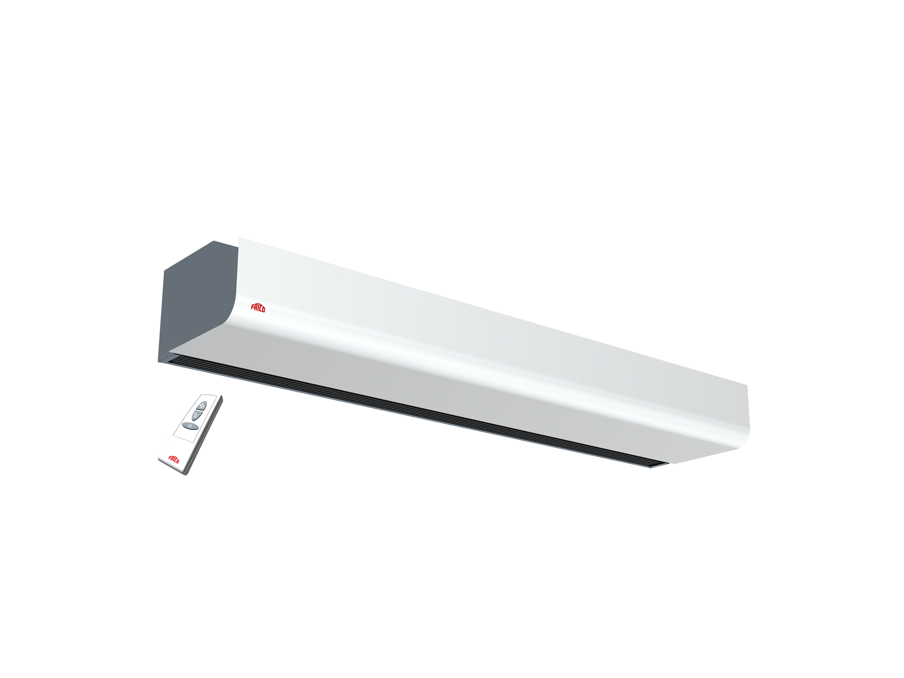 PA2200C, Stylish air curtain for entrances, with remote and integrated control