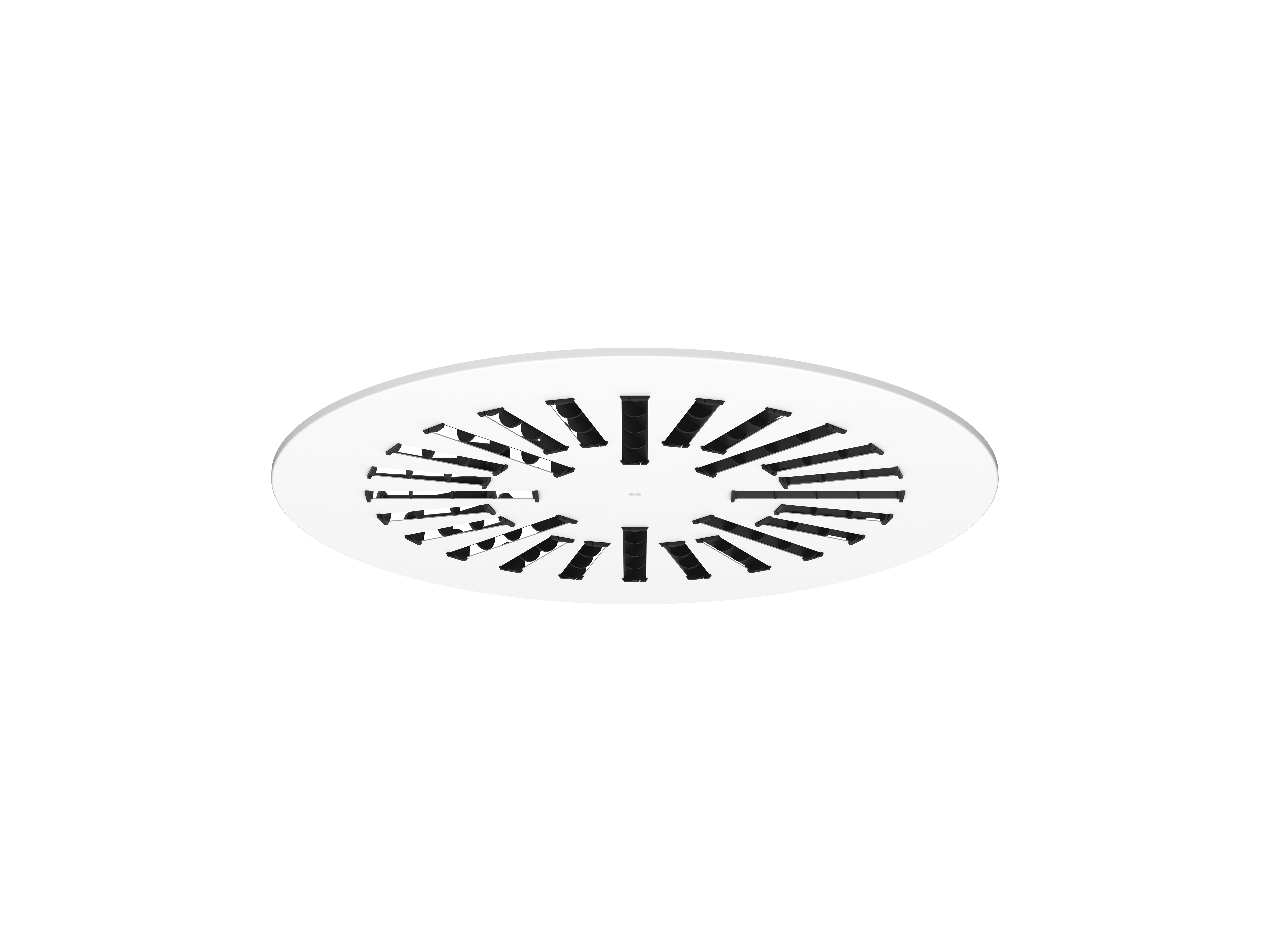 VVKR-B-R, Le diffuseur plafonnier tourbillonnaire convient à un large éventail d'installations