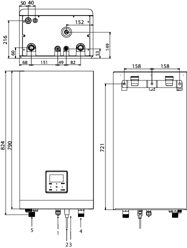 SYSHP MINI Pompe Di Calore Ad Acqua Condensate Ad Aria