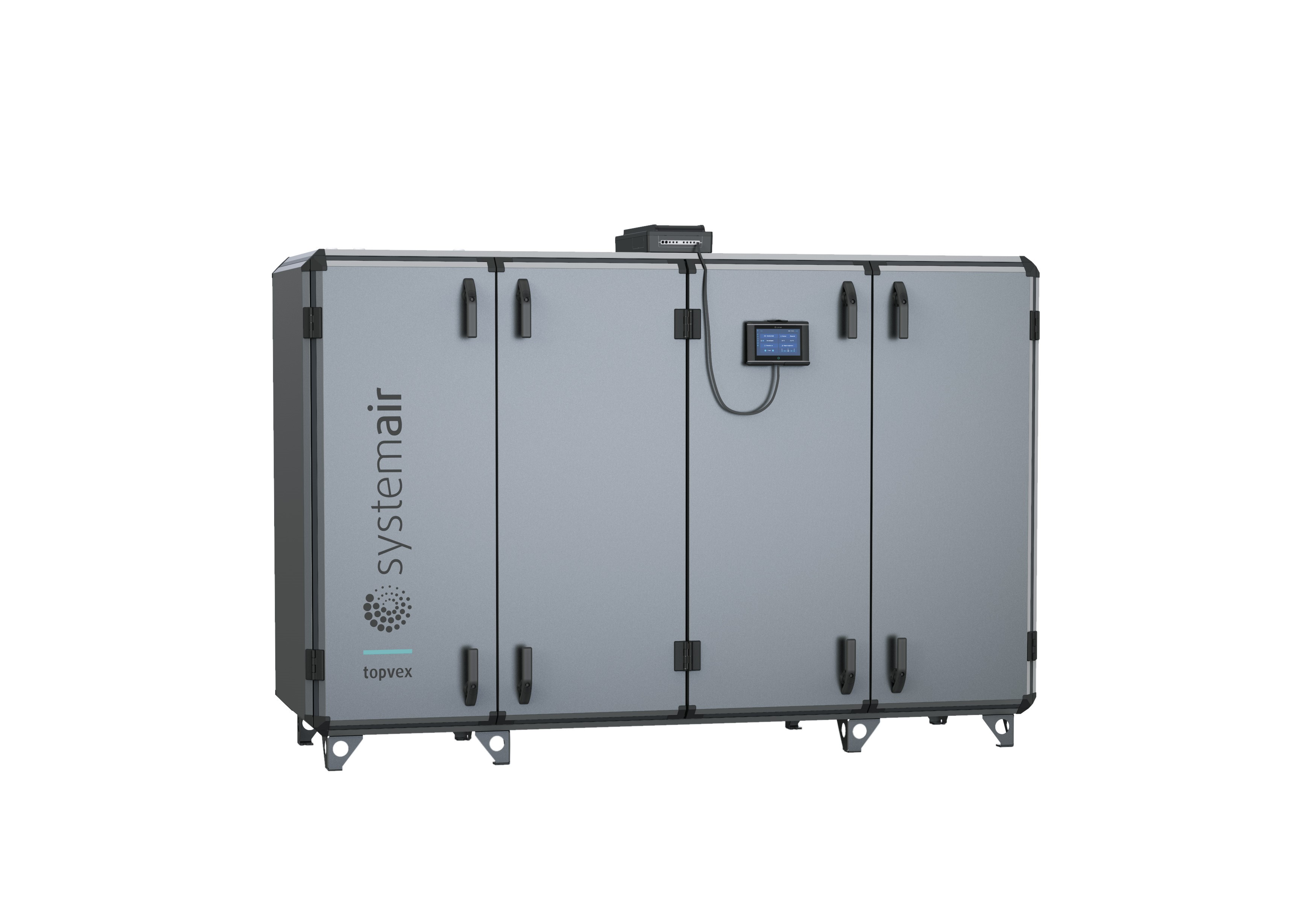 Topvex TC, Top connected air handling units with counterflow heat exchangers and airflow range: 125 up to 6.600 m³/h.